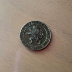 monnaie belgique 5 centimes  1895
