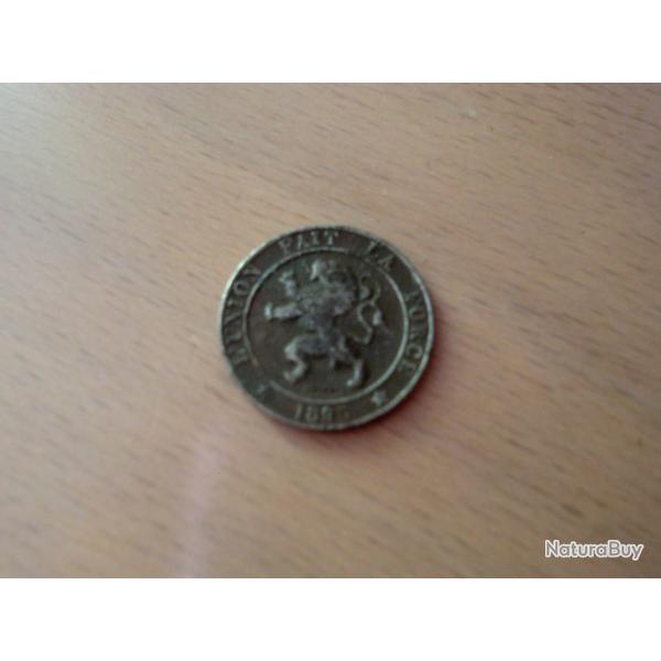monnaie belgique 5 centimes  1895