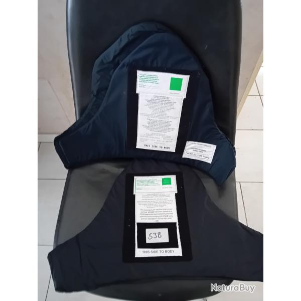 Ench�re lot de 3 plaques balistiques contre les armes de poings et les lames AEGIS 48X33 cm