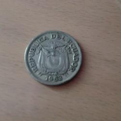 monnaie 50 centavos r&eacute;publiqua del ecuador  1963