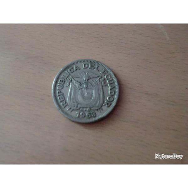 monnaie 50 centavos r�publiqua del ecuador  1963