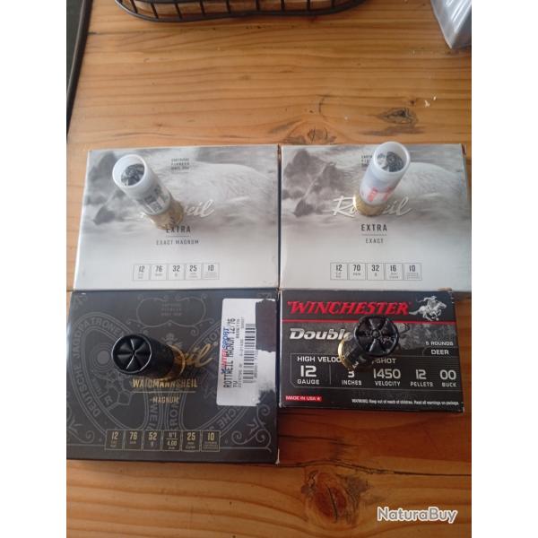 Lot cartouche calibre 12