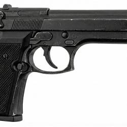 R&eacute;plique Denix Pistolet 92 FS noir aspect vieilli