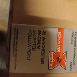 BOITES 250 BALLES 22 MAGNUM WINCHESTER ET DIV