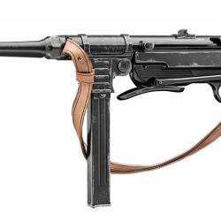 R&eacute;plique Denix Pistolet mitrailleur MP40 Schmeisser aspect vieilli