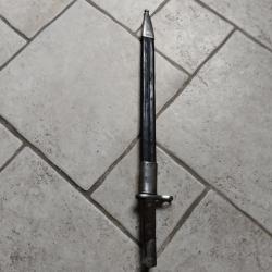 Baionnette espagnole Mod&egrave;le 1913 fourreau cuir