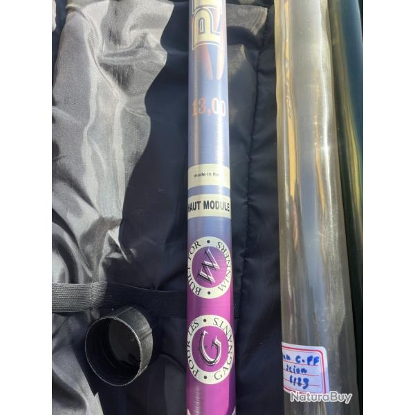 Canne au coup � emmanchement 13 m + rallonge 14 m 50