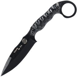 COUTEAU TACTIQUE TALIM WILDSTEER MANCHE MICARTA NOIR LAME EPOXY NOIRE