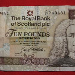 Ecosse, billet de 10 livres sterling 1994 ttb