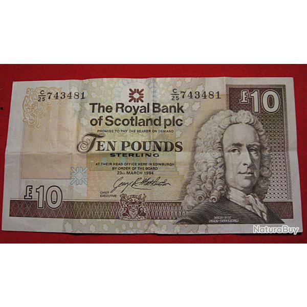 Ecosse, billet de 10 livres sterling 1994 ttb