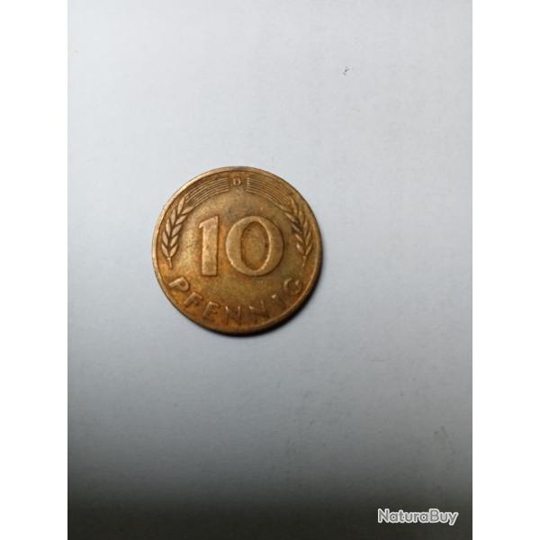 10 pfenning 1950 d