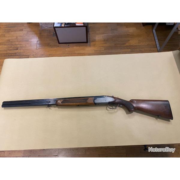 FUSIL SUPERPOSE MAUSER MODELE CONTEST A CONTRE PLATINE 12/70 71 cm 1/2 ET FULL