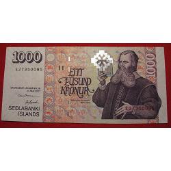 Islande, billet de 1000 kronur 2001 ttb