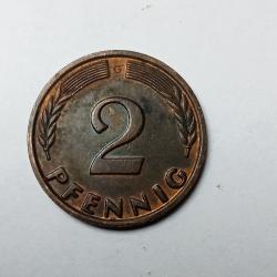 2 pfennig 1965 g allemande