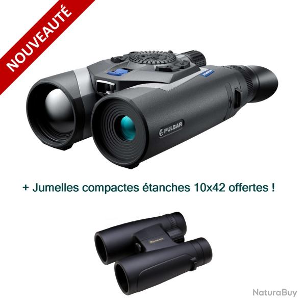 Jumelles thermiques PULSAR SYMBION LRF DXR50 - Ultra polyvalente + Jumelles 10x42 offertes !
