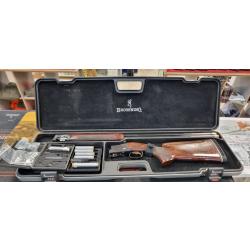 Fusil superpos&eacute; Browning B725 pro trap cal 12/76 can 76 cm busc r&eacute;glable