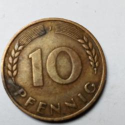 10 pfennig 1949 j allemande
