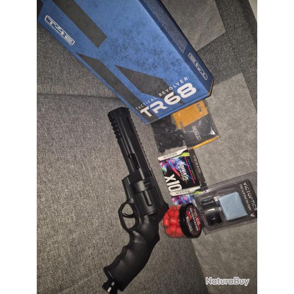 TR68 pack pret � tirer. Munitions rub 68 devastator 68 2 boites x10 cartouches CO2 Red Dot victopics