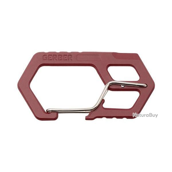 Outil Multifonctions Gerber Carabiner Rouge