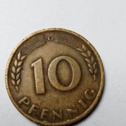 10 pfennig 1966 g allemande