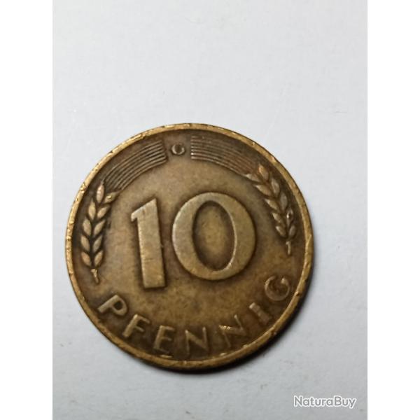 10 pfennig 1966 g allemande