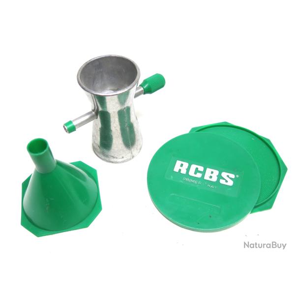 Lot egreneur poudre - entonnoir - plateau amorce