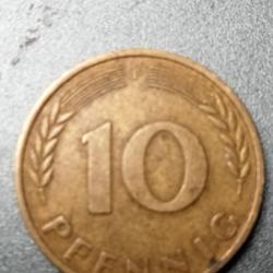 10 pfennig 1950 f
