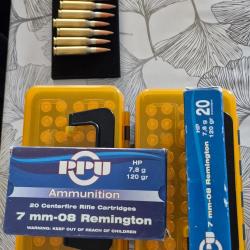 200 Munition PPU 7mm08 HP