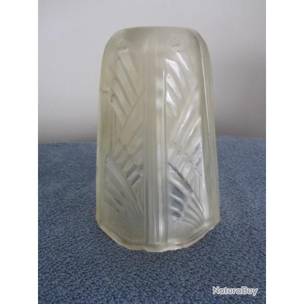 Tulipe verre moul� type Muller fr�res 1930