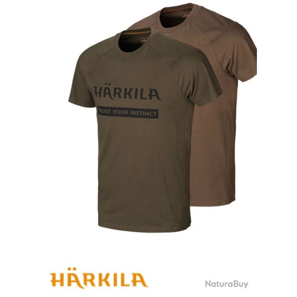 T shirt Logo Harkila pack de 2 T shirt