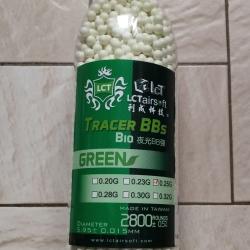 Billes Bio LCT tra&ccedil;antes vertes - 0.25g
