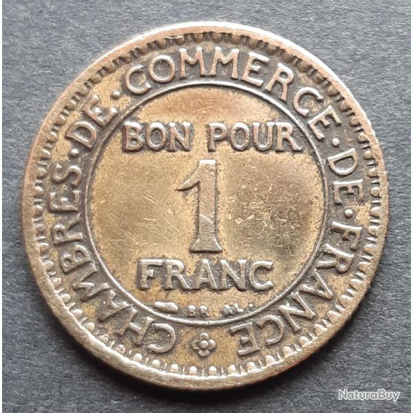 1 pi�ce Bon pour 1 Franc, 1923, Commerce et industrie, Bronze, � 23mm - lot n� 41