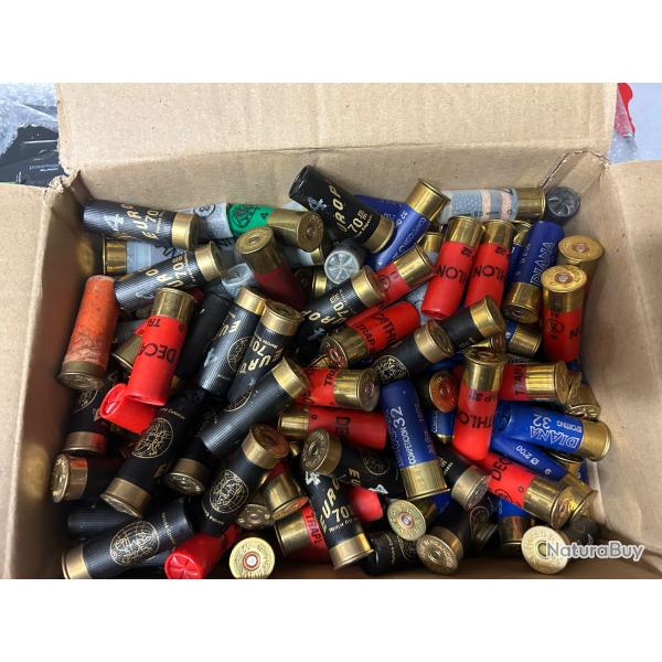 lot de 7kgs de vieilles cartouches calibre 12