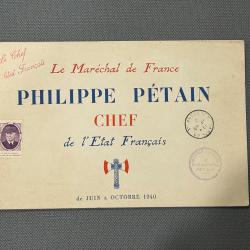 LIVRET MAR&Eacute;CHAL PETAIN 1940