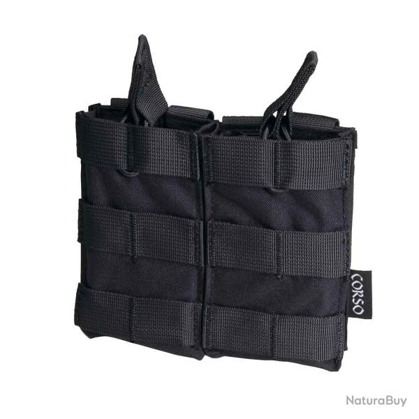 Poche porte-chargeurs double M4 Dagger MOLLE Noir - Corso Tactical
