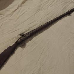 Fusil de chasse &agrave; percussion poudre noire juxtapos&eacute;