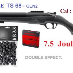 Pack  pr&ecirc;t &agrave; tirer Fusil TS 68 Gen2  T4E - Cal 68 ( 7.5 joules)