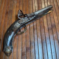 PISTOLET A SILEX MARCH&Eacute; ORIENTAL / OTTOMAN / BALKANS VERS 1800