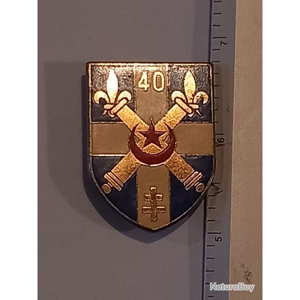 Insigne du 40�me r�giment d'artillerie (40�me RA)