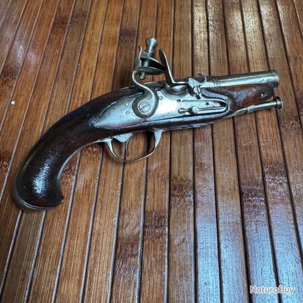JOLIE PISTOLET A SILEX DE VOYAGE XVlll �me