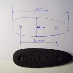 plaque de couche de fusil chasse dimensions voir photos