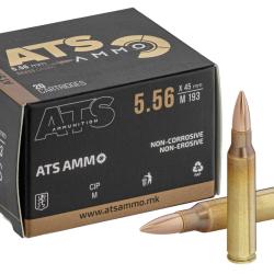 Munitions Ats X-Force Calibre 5.56X45 Mm Fmj 55 Gr - Boite de 500