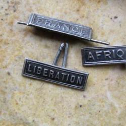 1 barrettes au choix 8mm  pour m&eacute;daille grande ou petite comm&eacute;morative  AFRIQUE LIBERATION FRANCE