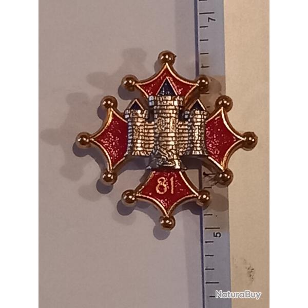 Insigne du 81�me r�giment d'infanterie (81�me RI)