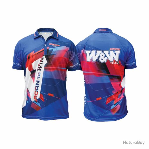 WIAWIS - T-Shirt Officiel Bleu-Rouge M-