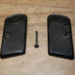 Paire de plaquettes de pistolet BROWNING 1906 en 6.35mm avec la vis de fixation