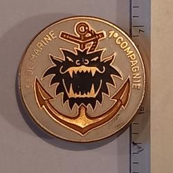 Insigne de la 1&egrave;re compagnie du 3&egrave;me r&eacute;giment d'infanterie de marine (3&egrave;me RIMa)