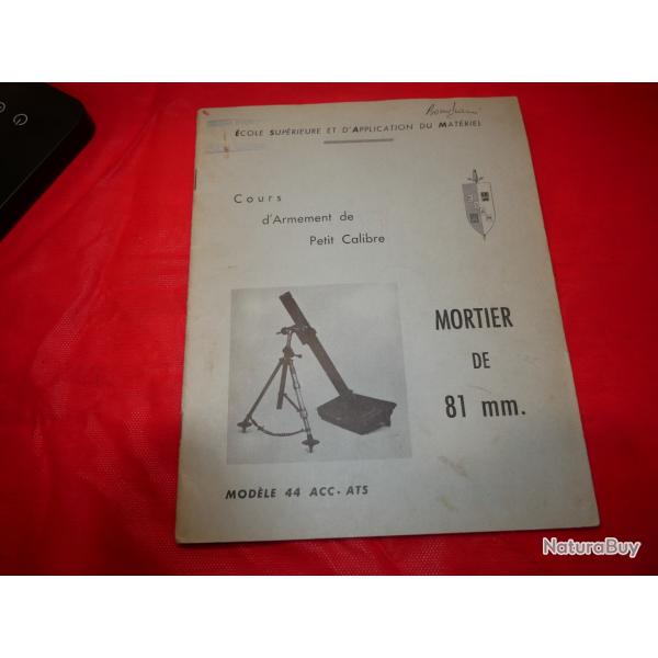 Livret d'instruction pour le MORTIER de 81 mm Mod�le 44