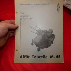 Livret d'instruction pour la Aff&ucirc;t Tourelle M45 Quadritube de 12.7mm/ Cal.50