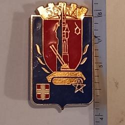 Insigne du 58&egrave;me r&eacute;giment d'artillerie (58&egrave;me RA)